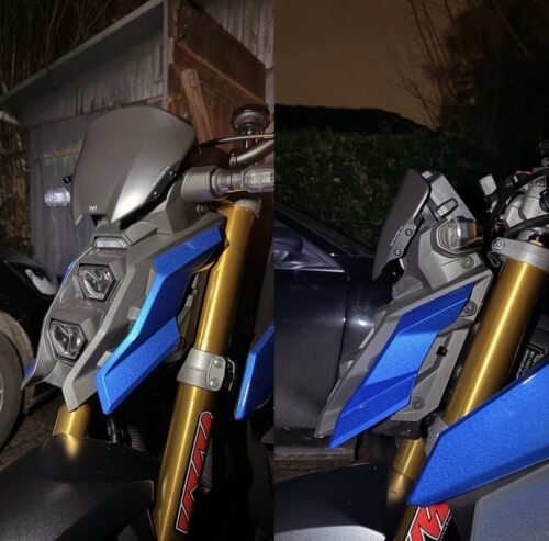 Click to view full screen Flyscreen for SUZUKI GSX-S 950/1000 - Black Matte photo review